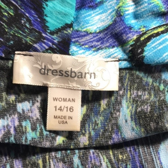 dressbarn Green Design S/S Top - Size 14/16 - Picture 6 of 6